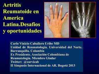 Recomendaciones​ para el tratamiento de la artritis reumatoide en Medellín