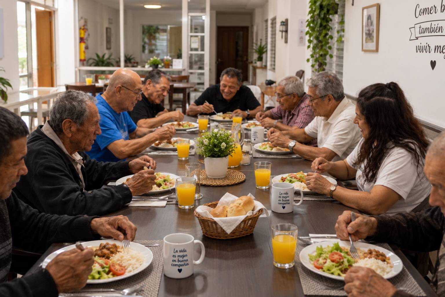 Comedor de la Cooperativa Sonríe a la Vida en Medellín