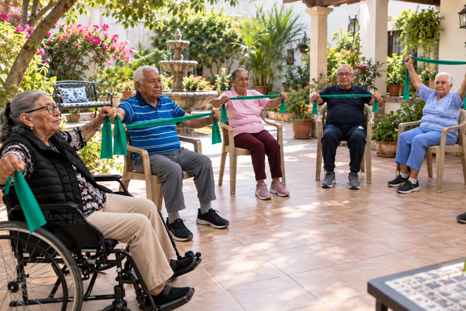 Espacio para actividades de adultos mayores en la Cooperativa Sonríe a la Vida