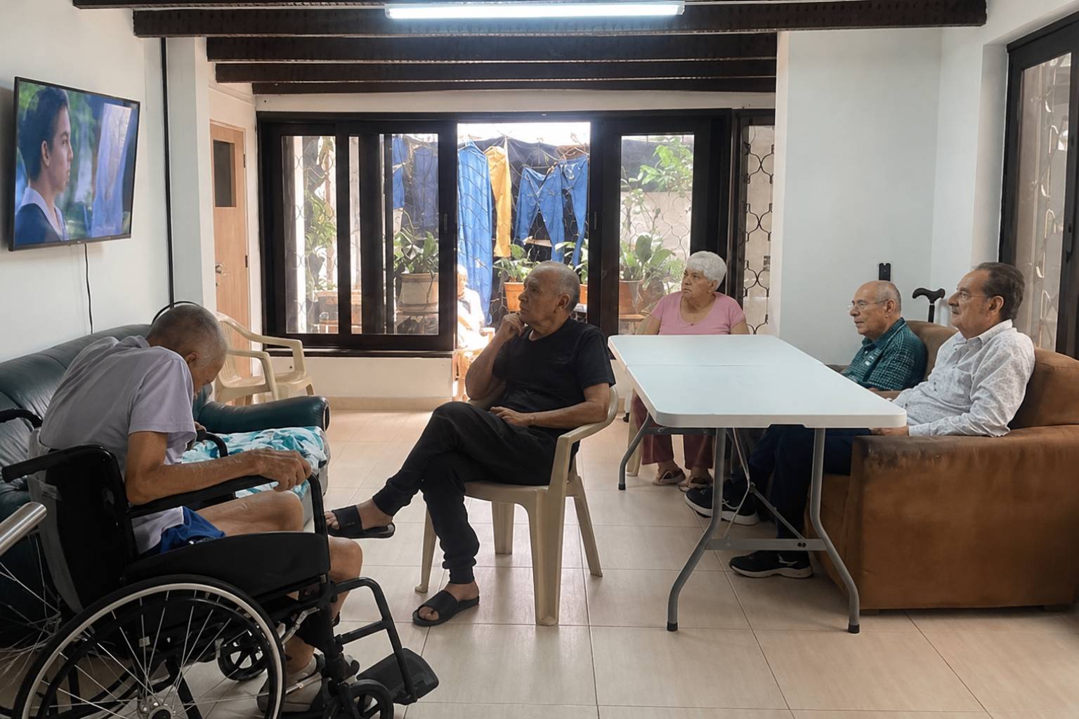 Zona de descanso de la Cooperativa Sonríe a la Vida